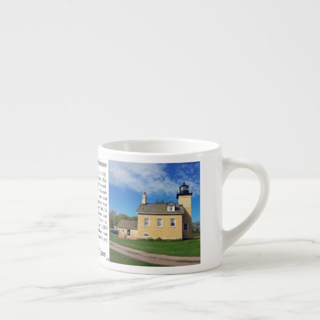 Ontonagon Lighthouse 2023 Espresso oder Jumbo-Tass Espressotasse (Rechts)