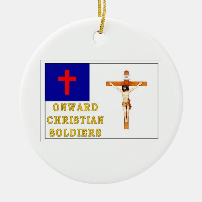 ONWARD CHRISTLICHE SOLDATEN KERAMIKORNAMENT (Vorne)