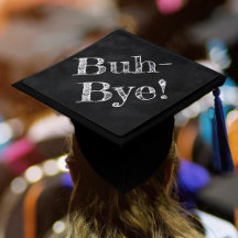 Onyx Black Velvet | Funny Buh Bye Chalkboard
