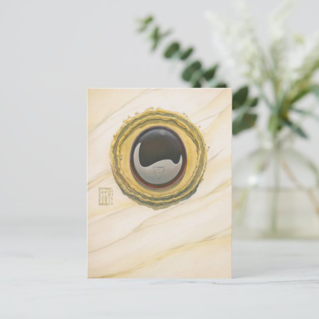 Onyx Core Postkarte (Stehend Vorderseite)