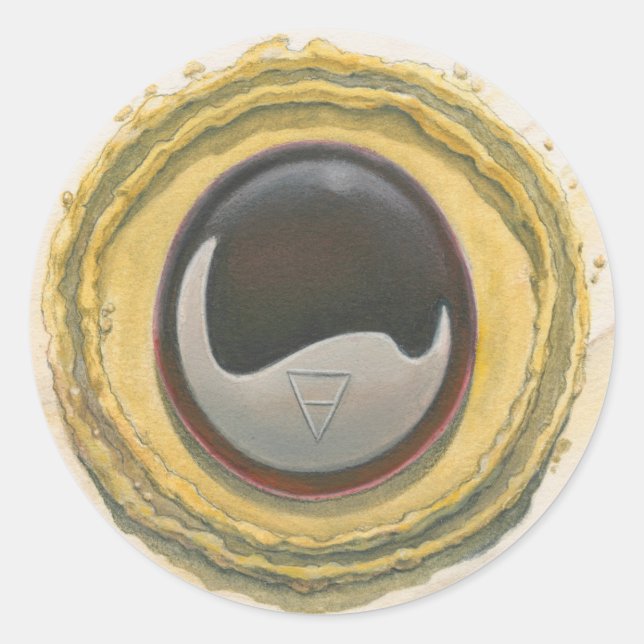 Onyx Core Runder Aufkleber (Vorderseite)