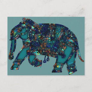 Onyx Elephant Postkarte