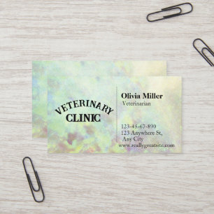 Onyx Mineral Custom Minimalistisch Beruflich Opal Visitenkarte