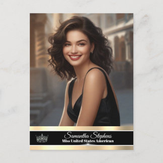 Onyx Shine Pageant Promo Postkarte