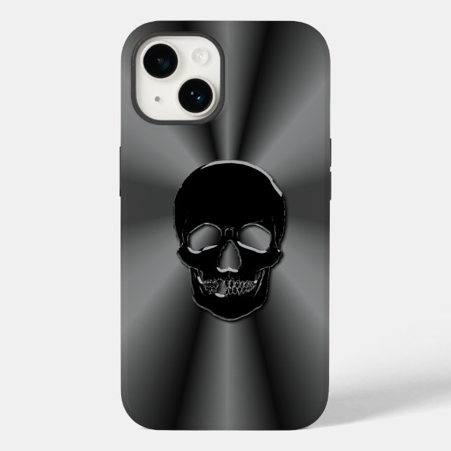 Onyx Skull Case-Mate iPhone 14 Hülle (Rückseite)