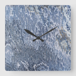Onyx Stone Muster Acrylmauer-Uhr Quadratische Wanduhr