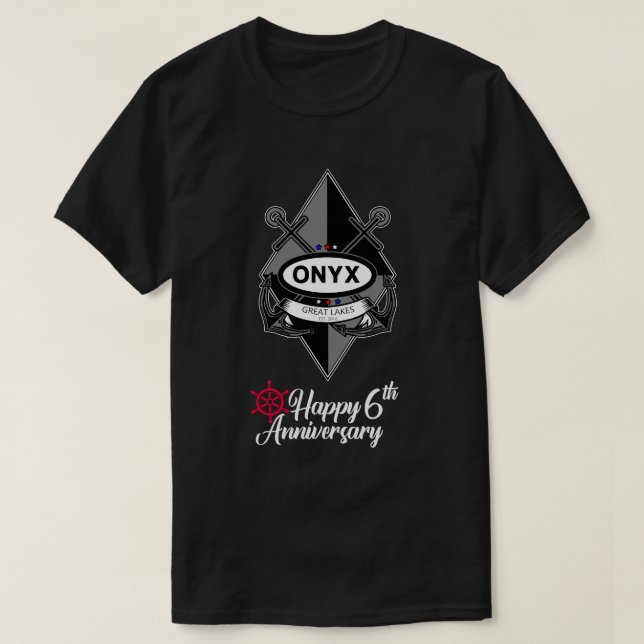ONYXGL 6. Jubiläum T - Shirt (Design vorne)