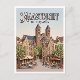 Onze Lieve Vrouweplein Maastricht Niederlande Postkarte