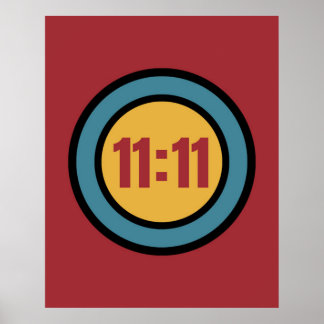 Onze Onze 11:11 Numéro d'ange Poster