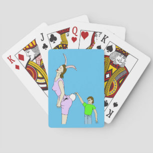 oo flauschiger Knopf Spielkarten