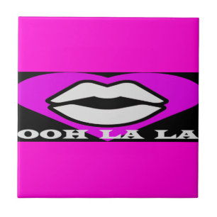 OO La La Design Rosa und schwarze Schönheit Thema Fliese