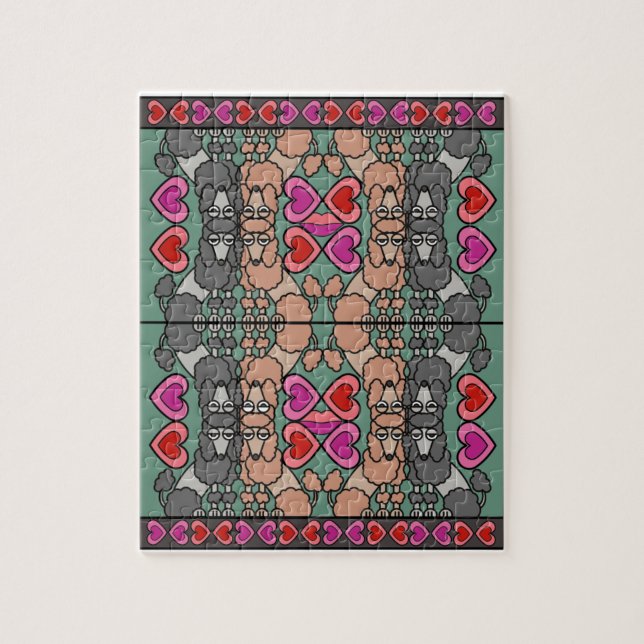 Oodles Jigsaw Puzzle (Foo Poodles Design) (Vertikal)