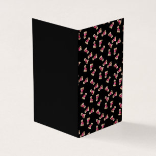 Oodles of Poodles (Rose on Black)