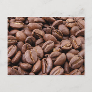 Oodles von Kaffeebohnen Postkarte