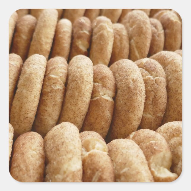 Oodles von Snickerdoodles Quadratischer Aufkleber (Vorderseite)