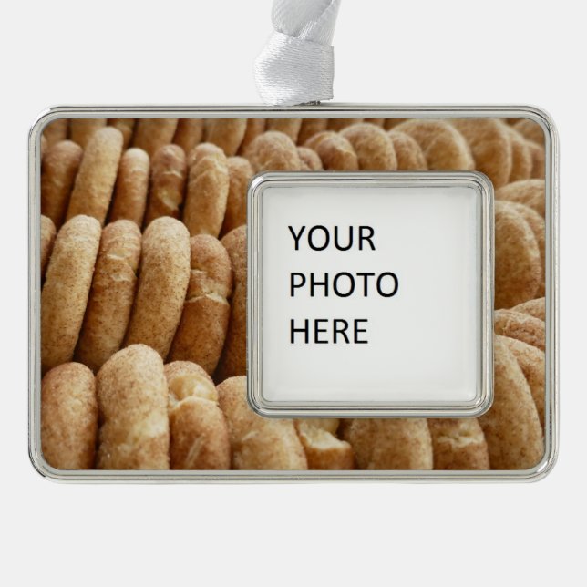 Oodles von Snickerdoodles Rahmen-Ornament Silber (Vorderseite)