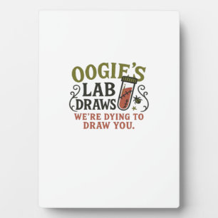 Oogie�s Lab Draws � Lustiger Halloween-Phlebotomis Fotoplatte