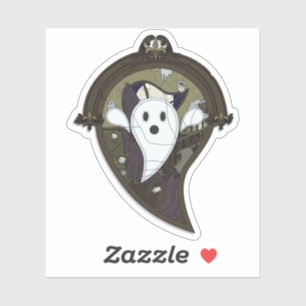 Ooh der Ghost-Contour-Sticker Aufkleber
