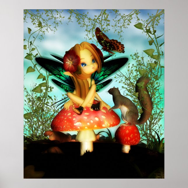 Ooh Hübscher Schmetterling - Süsse Schmetterling F Poster (Vorne)