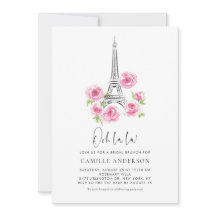 Ooh la Eiffel Tower Pink Bridal Brunch