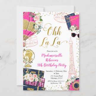 Ooh La Girl Paris Einladung zum Geburtstag