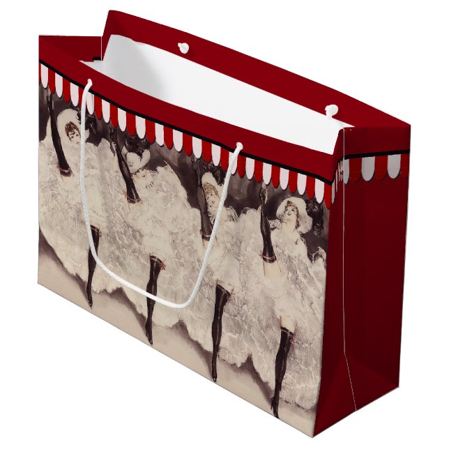 Ooh La-La! Große Geschenktüte (Vorderseite Schrägansicht)