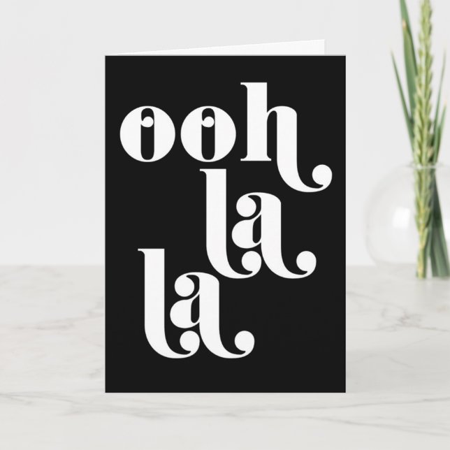 OOH LA LA **I LIEBE SIE** KARTE (Vorderseite)