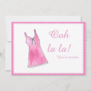 "Ooh La La !" Invitation à la douche Lingere