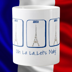 Ooh La La...Lasst uns Mahj spielen! Paris Eiffeltu Jumbo-Tasse