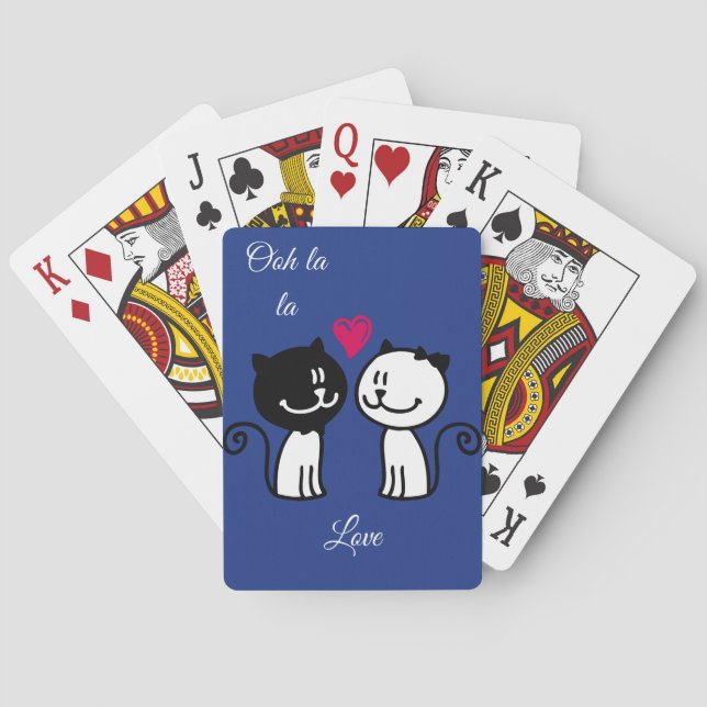 Ooh la la Liebe Spielkarten (Rückseite)