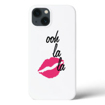 Ooh la la! mit einem Kiss iPhone Case