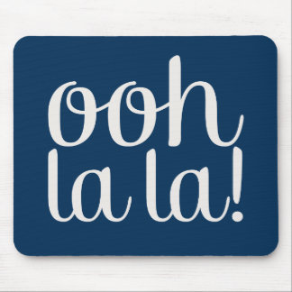 Ooh La La Navy Mousepad