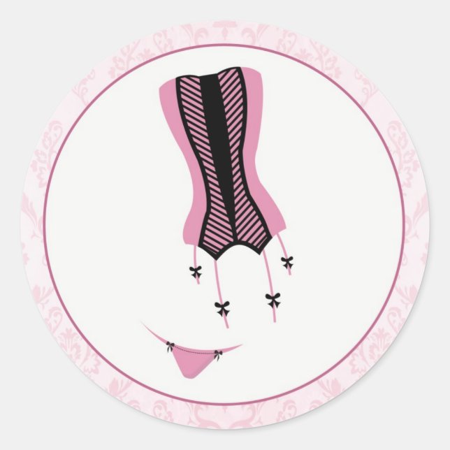 Ooh La {Lingerie} | Aufkleber (Vorderseite)