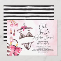 Ooh La Lingerie Bridal Dusche Einladung