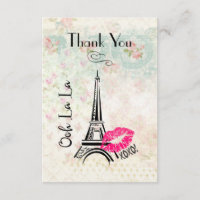 Ooh La Paris Eiffel Tower Vielen Dank