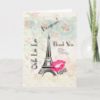 Ooh La Paris Eiffel Tower Vielen Dank