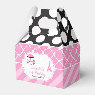 Ooh la Paris Tea Birthday Party Danke Geschenkschachtel