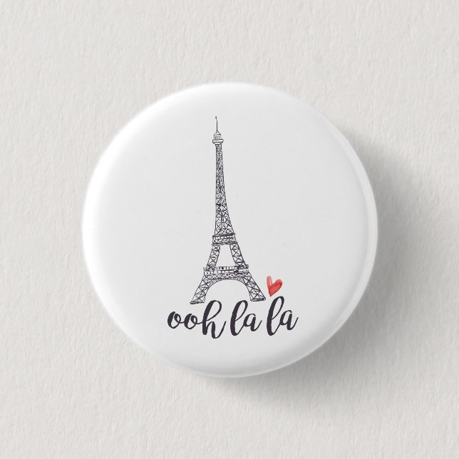 Ooh Lala Paris-Knopf Button (Vorderseite)