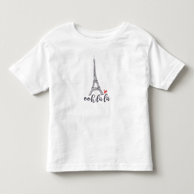Ooh Lala Paris-Shirt Kleinkind T-shirt (Vorderseite)