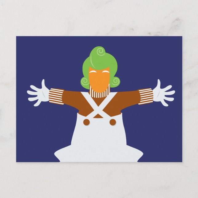 Oompa Loompa Arms Out Postkarte (Vorderseite)