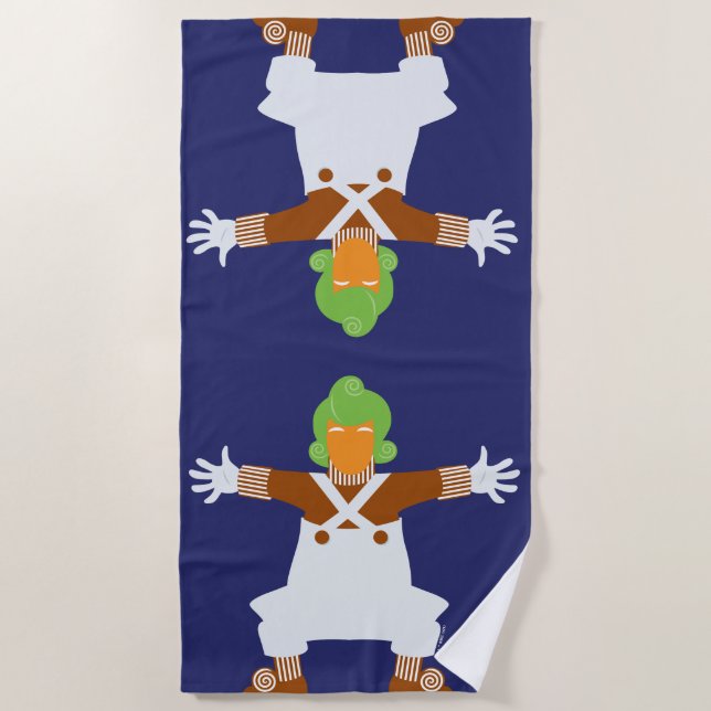 Oompa Loompa Arms Out Strandtuch (Vorderseite)