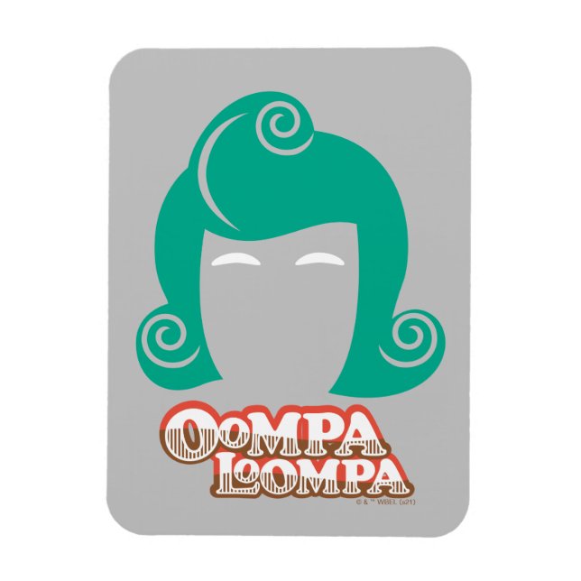 Oompa Loompa Hair Graphic Magnet (Vertikal)