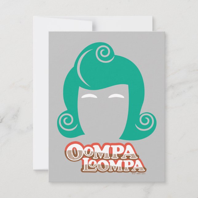 Oompa Loompa Hair Graphic Mitteilungskarte (Vorderseite)