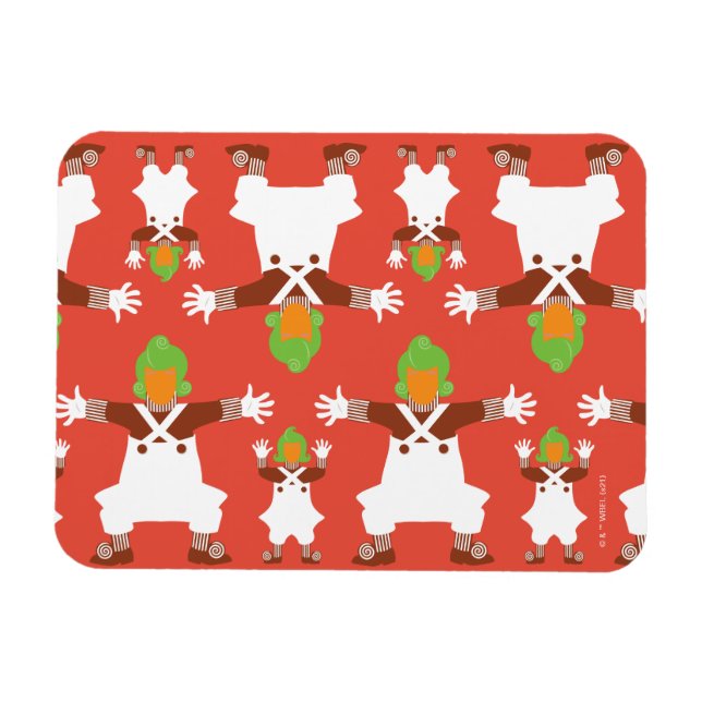 Oompa Loompa Tanzmuster Magnet (Horizontal)