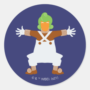 Oompa-Loompa-Waffen Runder Aufkleber