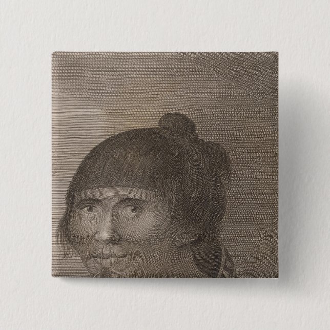 Oonalashka Frau, Alaska Button (Vorderseite)