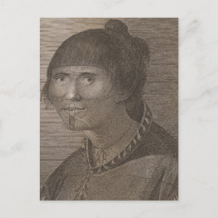 Oonalashka Frau, Alaska Postkarte
