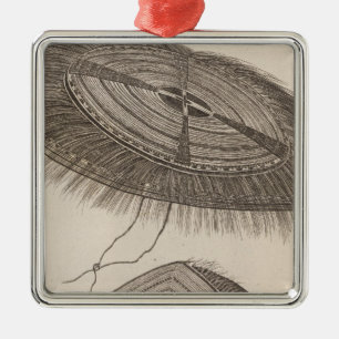 Oonalashka Kappen, Alaska Silbernes Ornament