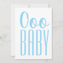 Ooo BABY Dusche Minimalistisch Blue