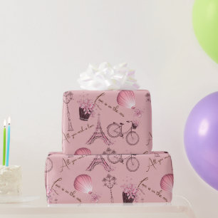 Ooo La La- Paris 30 Zoll x 6 Fuß Geschenkpapier